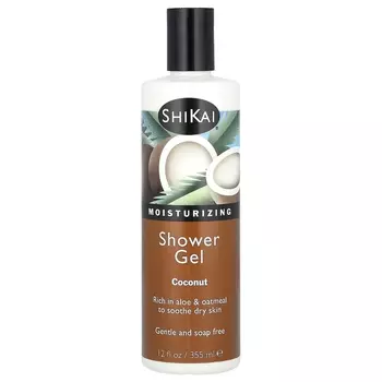 Увлажняющий гель для душа «Кокос», 12 жидких унций (355 мл) Shikai