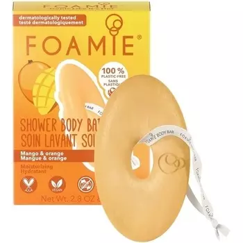 Увлажняющий гель для душа «Манго и апельсин» — без пластика, без мыла, без сульфатов и парабенов — изготовлено в Великобритании экологически безопасным способом — 100 % веганское и без испытаний на животных, Foamie
