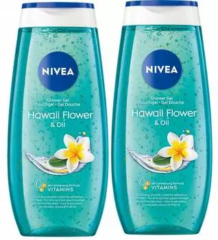 Увлажняющий гель для душа NIVEA Hawaii Flower 250 мл, франжипани и масло