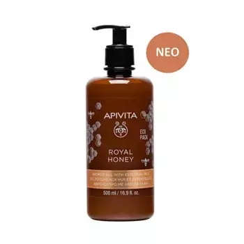 Увлажняющий гель для душа Royal Honey Apivita, 500 ml