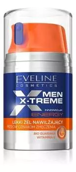 Увлажняющий гель против признаков усталости, 50 мл Eveline Cosmetics, Men X-Treme