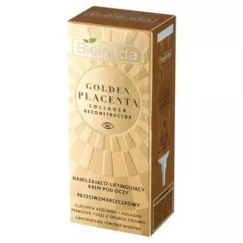 Увлажняющий и лифтинговый крем для век против морщин, 15 мл Bielenda, Golden Placenta Collagen Reconstructor –