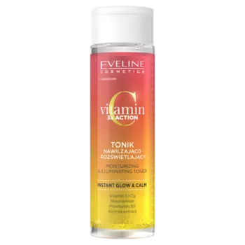 Увлажняющий и осветляющий тоник для лица, 200 мл Eveline Cosmetics Vitamin c 3xaction