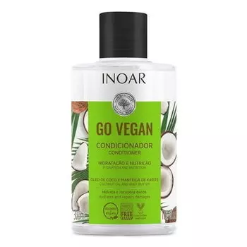 Увлажняющий и разглаживающий кондиционер, 300 мл Inoar Go Vegan