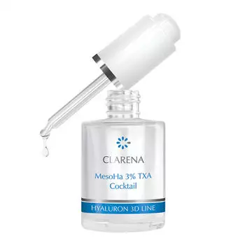 Увлажняющий коктейль для безыгольной мезотерапии с гиалуроновой кислотой, 30 мл Clarena Hyaluron 3d line