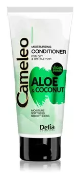 Увлажняющий кондиционер для сухих и ломких волос Delia Cosmetics Cameleo Aloe & Coconut