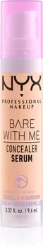 Увлажняющий консилер 2 в 1 NYX Professional Makeup Bare With Me Concealer Serum, 2.5 Medium Vanilla 9,6 ml