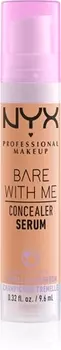 Увлажняющий консилер 2 в 1 NYX Professional Makeup Bare With Me Concealer Serum, 5.7 Light Tan 9,6 ml