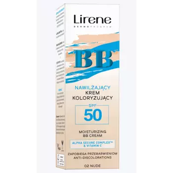 Увлажняющий крем Bb с витамином С Spf50 и гиалуроновой кислотой телесный 30 мл, Lirene
