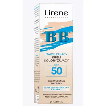 Увлажняющий крем Bb с витамином С Spf50 и гиалуроновой кислотой натуральный 30мл, Lirene