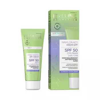 Увлажняющий крем для лица, 30 мл Eveline, Face Therapy Professional SPF50, Eveline Cosmetics
