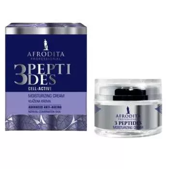 Увлажняющий крем для лица, 50 мл Afrodita 3 Peptides