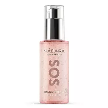 Увлажняющий крем для лица - гель sos hydra intense rose jelly Madara, 75 мл