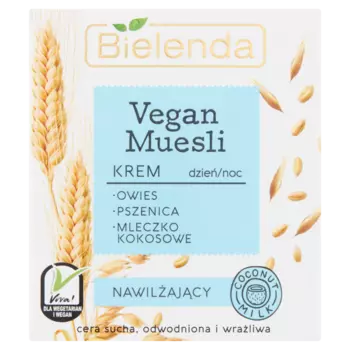 Увлажняющий крем для лица на день и ночь Bielenda Vegan Muesli, 50 мл