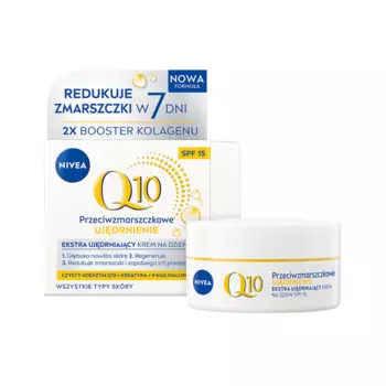 Увлажняющий крем для лица против морщин на день spf15, 50 мл Nivea Q10 ujdrnienie