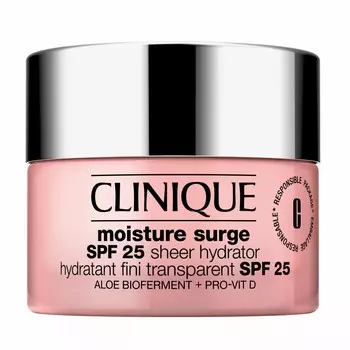 Увлажняющий крем для лица с SPF 25 moisture surge spf 25 sheer hydrator Clinique, 50 мл