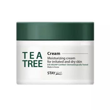 Увлажняющий крем для лица vegan tea tree cream Stay Well, 50 мл