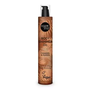 Увлажняющий крем для тела Aceite Body Shimmer Caramelo Y Papaya Organic Shop, 100 мл