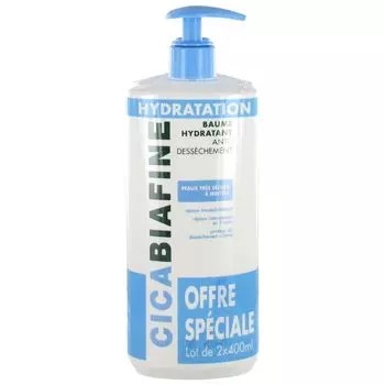 Увлажняющий крем для тела Crema Corporal Hidratante Diario Duplo Cicabiafine, 2 шт