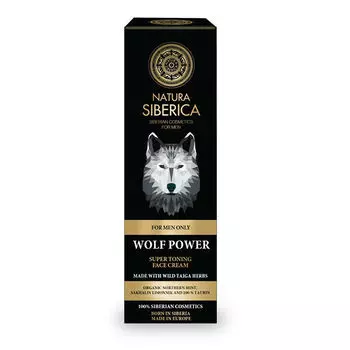 Увлажняющий крем для ухода за лицом Crema facial sper tonificante el poder del lobo Natura siberica, 50 мл