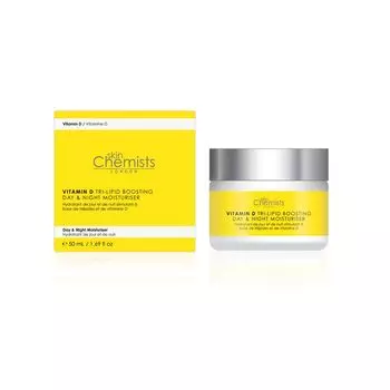 Увлажняющий крем для ухода за лицом Crema hidratante de da y noche con vitamina d y trilpidos Skin chemists, 60 мл