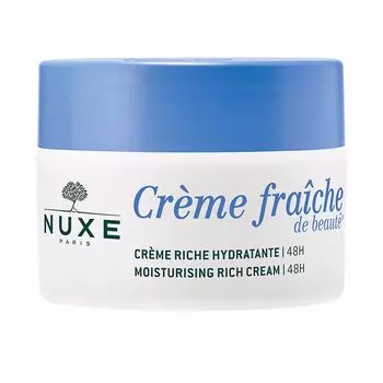 Увлажняющий крем для ухода за лицом Crme frache de beaut® crema rica hidratante 48h anti-polucin Nuxe, 50 мл