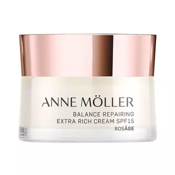 Увлажняющий крем для ухода за лицом Rosge balance extra-rich repairing cream spf15 Anne mller, 50 мл