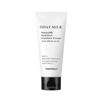 Увлажняющий крем Goat Milk Naturalth Nutrition - 80 мл для сухой и чувствительной кожи Tony Moly