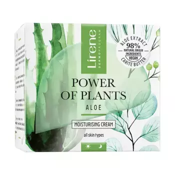 Увлажняющий крем с алоэ Power Of Plants Aloe Lirene, 50 ml