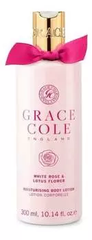 Увлажняющий лосьон для тела белая роза и цветок лотоса 300мл Grace Cole Moisturizing Body Lotion