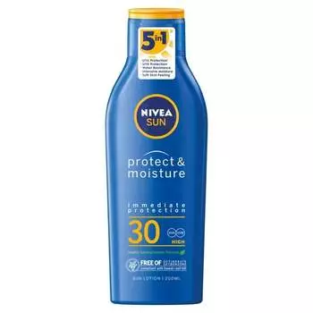 Увлажняющий лосьон для загара SPF30 200мл Nivea, Sun Protect & Moisture