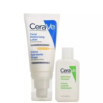 Увлажняющий набор Spf 50 для нормальной и сухой кожи CeraVe