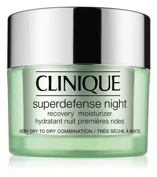 Увлажняющий ночной крем против первых признаков старения кожи Clinique Superdefense™ Night Recovery Moisturizer