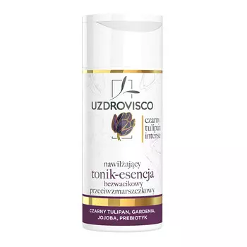 Uzdrovisco, Black Tulip Intense, Тоник увлажняющий - эссенция против морщин, без хлопка, 150 мл