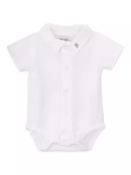 Узел крошечное боди гриба Knot, белый