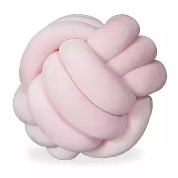 Узелковая подушка Relaxdays, 25x25x25 см, светло-розовый