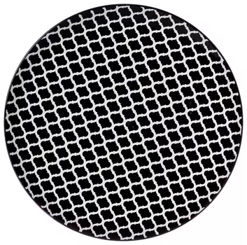 Ужинная тарелка Ritzenhoff Breker, 26,5 см, черно-белый