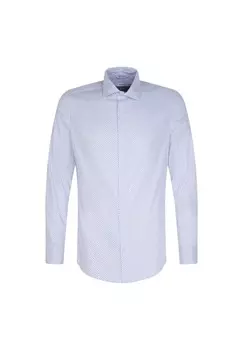 Узкая эффектная рубашка Seidensticker, цвет Hellblau (0011)