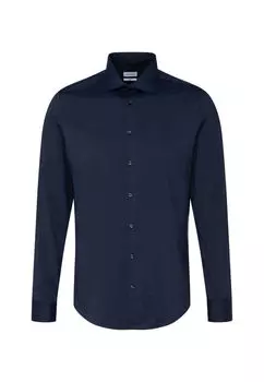 Узкая эффектная рубашка Seidensticker, синий