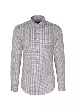 Узкая эффектная рубашка Seidensticker, синий