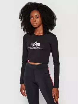 Узкая блузка Alpha Industries, черный