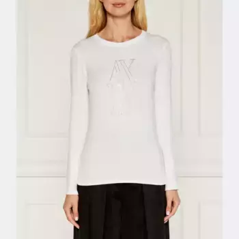 Узкая блузка Armani Exchange, белый