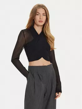 Узкая блузка Bardot, черный