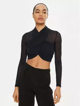 Узкая блузка Bardot, синий