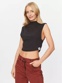 Узкая блузка Calvin Klein, черный