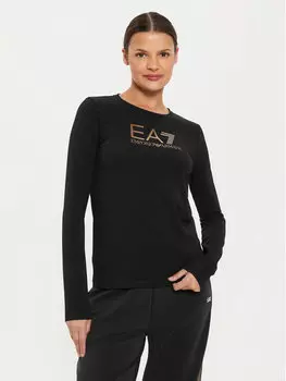 Узкая блузка Ea7 Emporio Armani, черный