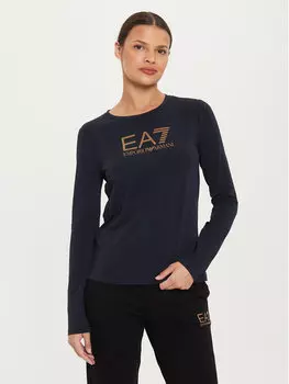Узкая блузка Ea7 Emporio Armani, синий