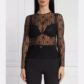 Узкая блузка Elisabetta Franchi, черный