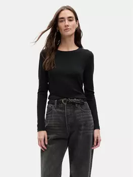 Узкая блузка Gap, черный