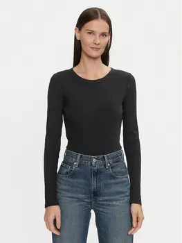 Узкая блузка Gap, черный